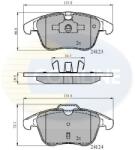 COMLINE set placute frana, frana disc COMLINE CBP01591 (CBP01591)