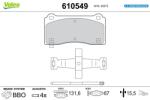 VALEO set placute frana, frana disc VALEO 610549 (610549)