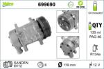 VALEO Compresor, climatizare VALEO RE-GEN REMANUFACTURED 699690 (699690)