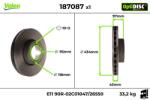 VALEO Disc frana VALEO 187087 (187087)