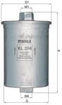 MAHLE filtru combustibil MAHLE KL 204 (KL 204)
