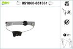 VALEO Mecanism actionare geam VALEO 851860 (851860)