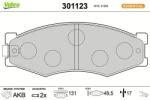 VALEO set placute frana, frana disc VALEO FIRST 301123 (301123)