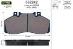 VALEO set placute frana, frana disc VALEO 882242 (882242)
