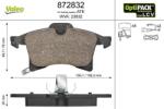 VALEO set placute frana, frana disc VALEO 872832 (872832)