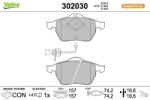 VALEO set placute frana, frana disc VALEO 302030 (302030)