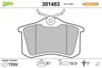 VALEO set placute frana, frana disc VALEO ESSENTIAL 301463 (301463)