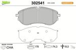 VALEO set placute frana, frana disc VALEO 302541 (302541)