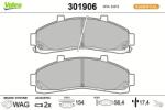 VALEO set placute frana, frana disc VALEO FIRST 301906 (301906)