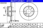ATE Disc frana ATE 24.0111-0130.1 (24.0111-0130.1)