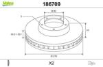 VALEO Disc frana VALEO 186709 (186709)