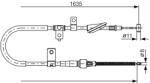 Bosch Cablu, frana de parcare BOSCH 1 987 482 258 (1 987 482 258)