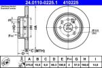 ATE Disc frana ATE 24.0110-0225.1 (24.0110-0225.1)