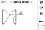 VALEO Mecanism actionare geam VALEO 850617 (850617)