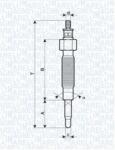Magneti Marelli Bujie incandescenta MAGNETI MARELLI 062900019304 (062900019304)