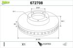 VALEO Disc frana VALEO 672708 (672708)