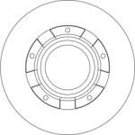 TRW Disc frana TRW DF6558S (DF6558S)