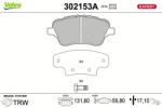 VALEO set placute frana, frana disc VALEO 302153A (302153A)