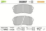 VALEO set placute frana, frana disc VALEO 302897 (302897)