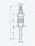 Magneti Marelli Bujie incandescenta MAGNETI MARELLI 062900016304 (062900016304)