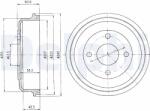 DELPHI Tambur frana DELPHI BF369 (BF369)