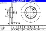 ATE Disc frana ATE 24.0108-0105.1 (24.0108-0105.1)