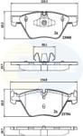 COMLINE set placute frana, frana disc COMLINE CBP02011 (CBP02011)