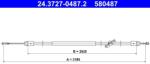 ATE Cablu, frana de parcare ATE 24.3727-0487.2 (24.3727-0487.2)