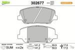 VALEO set placute frana, frana disc VALEO 302677 (302677)