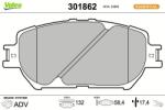 VALEO set placute frana, frana disc VALEO FIRST 301862 (301862)