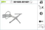 VALEO Mecanism actionare geam VALEO 851601 (851601)