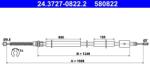 ATE Cablu, frana de parcare ATE 24.3727-0822.2 (24.3727-0822.2)