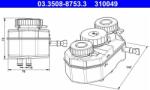 ATE Vas de expansiune, lichid frana ATE 03.3508-8753.3 (03.3508-8753.3)