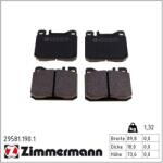 ZIMMERMANN set placute frana, frana disc ZIMMERMANN 29581.190. 1 (29581.190.1)