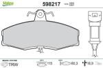 VALEO set placute frana, frana disc VALEO 598217 (598217)