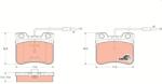 TRW set placute frana, frana disc TRW GDB906 (GDB906)
