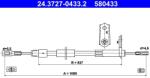 ATE Cablu, frana de parcare ATE 24.3727-0433.2 (24.3727-0433.2)
