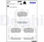 DELPHI set placute frana, frana disc DELPHI LP4029 (LP4029)