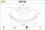 VALEO Disc frana VALEO 197747 (197747)