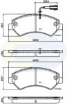 COMLINE set placute frana, frana disc COMLINE CBP12247 (CBP12247)