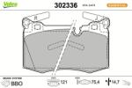 VALEO set placute frana, frana disc VALEO 302336 (302336)