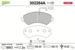 VALEO set placute frana, frana disc VALEO 302264A (302264A)