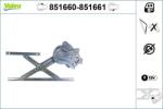 VALEO Mecanism actionare geam VALEO 851661 (851661)