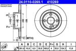 ATE Disc frana ATE 24.0110-0269.1 (24.0110-0269.1)