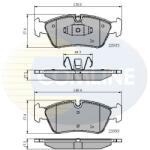COMLINE set placute frana, frana disc COMLINE CBP01590 (CBP01590)