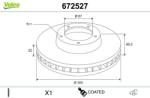 VALEO Disc frana VALEO 672527 (672527)
