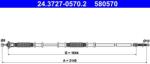 ATE Cablu, frana de parcare ATE 24.3727-0570.2 (24.3727-0570.2)