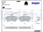DELPHI set placute frana, frana disc DELPHI LP822 (LP822)