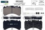 VALEO set placute frana, frana disc VALEO 882482 (882482)