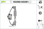 VALEO Mecanism actionare geam VALEO 852560 (852560)